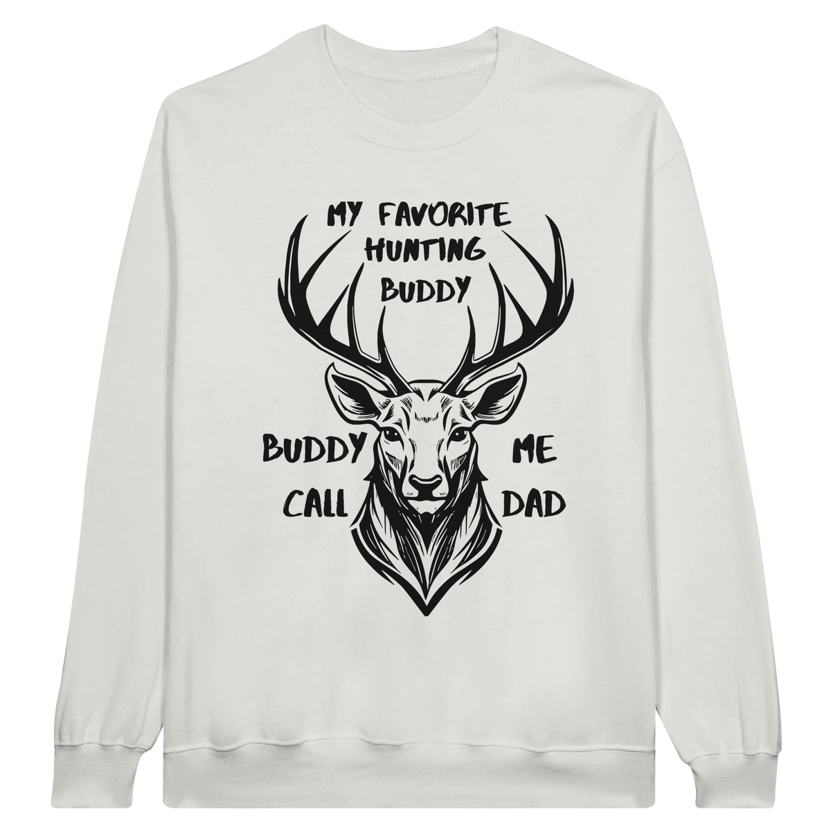 In the Wild - My Favorite Hunting Buddy Edition Tee - White - Long Sleeve T-shirts