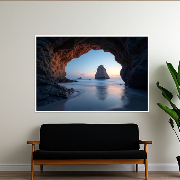 NZ Cave - AI-Crafted Masterpiece - 24x36 - Framed Posters