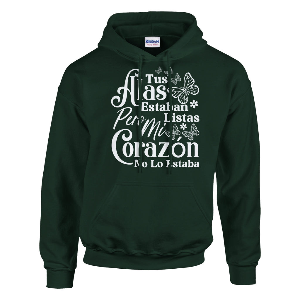 Courageous Spirit - Tus Alas EstaBan Listas Line - Forest Green - Hoodies