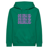 The Heartbeat of Care - Nurse Pullover Hoodie - Kelly - Hoodies