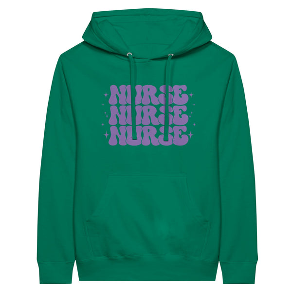 The Heartbeat of Care - Nurse Pullover Hoodie - Kelly - Hoodies