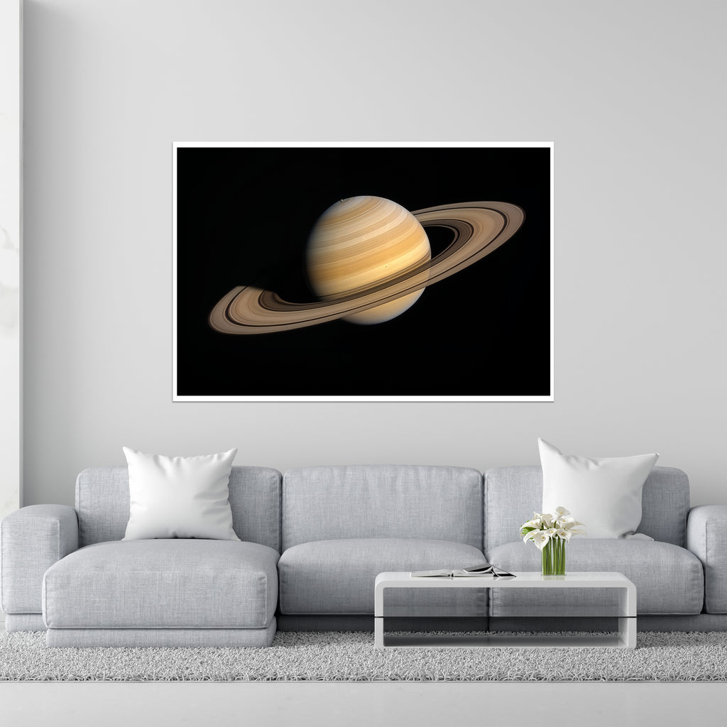 Saturn’s Rings - Majestic Minimalism - - Framed Posters