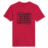 Inspire Change - TEACHER World-Changer Design - Red - Print Material