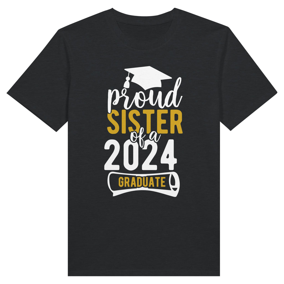 2024 Graduate - Proud Sister Edition - Charcoal - T-shirts