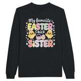 Easter Fun with My Sister – Cute Chick Shirt - Black - Long Sleeves T-shirts