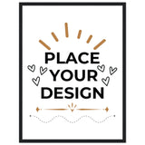 Vivid Decor - Semi-Glossy Customizable Posters with Sturdy Wooden Frames - 45x60 cm 18x24″ Black frame - Wooden Framed Posters