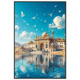 Golden Vista - Majestic Palace Framed Poster - - Metal Framed Posters
