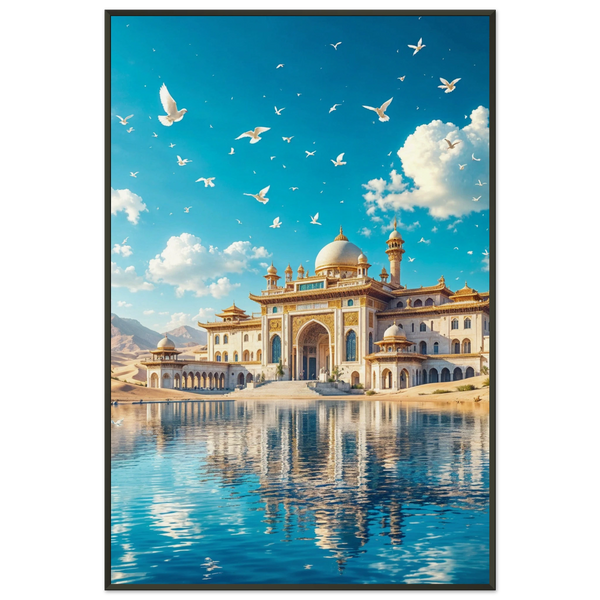 Golden Vista - Majestic Palace Framed Poster - - Metal Framed Posters
