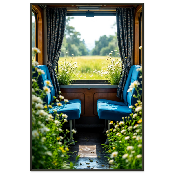 Train to Tranquility - Metal Framed Poster - - Metal Framed Posters