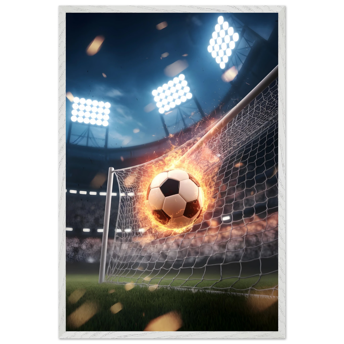 Burn the Net Poster – Gift for Players & Dreamers - - Wooden Framed Posters