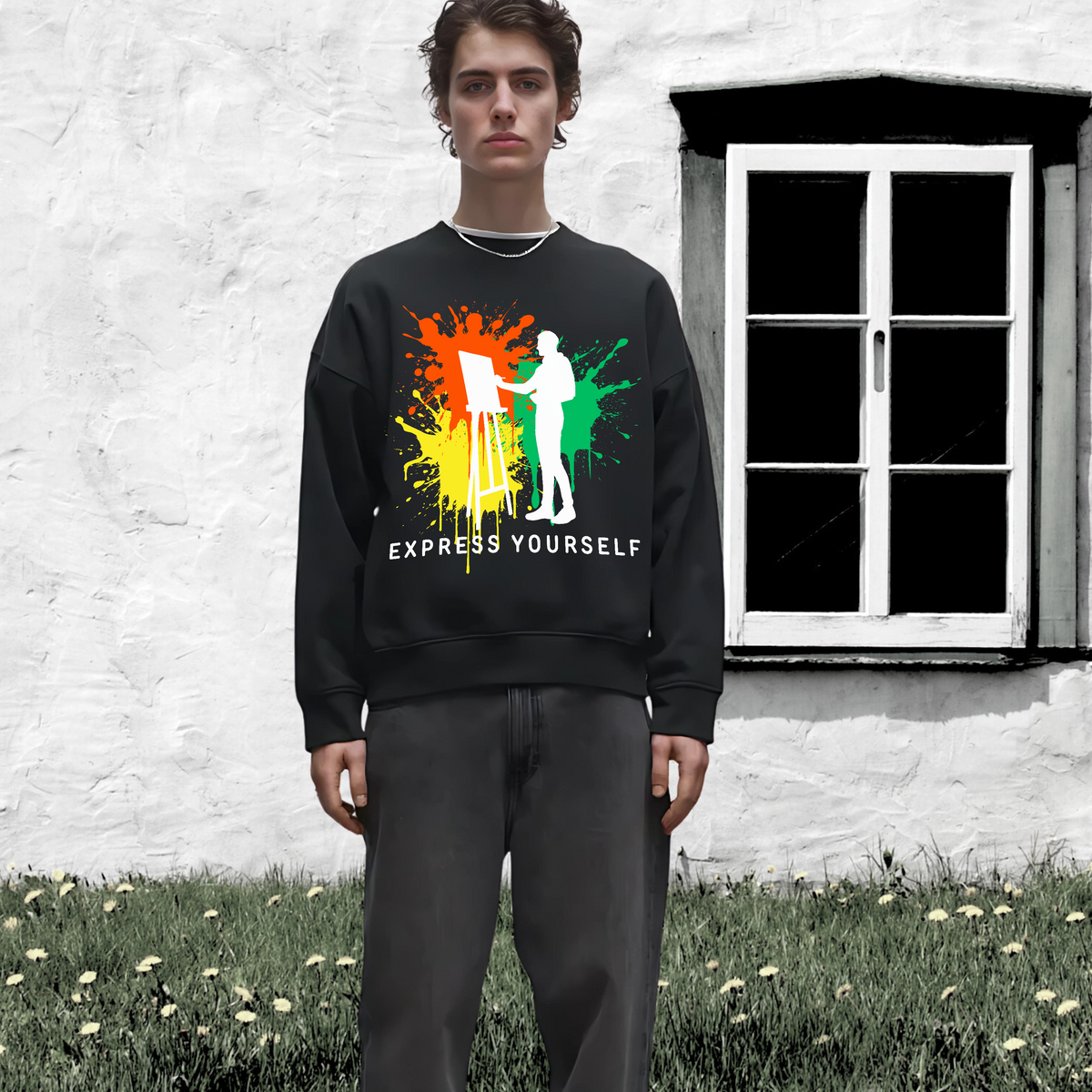 Painter’s Palette Sweatshirt - - Sweatshirts