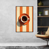 Pop of Orange - Coffee Delight - 16x24 - Framed Posters