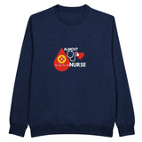 In Every Beat - Honoring the Nurse's Calling Sweatshirt - Navy - Crewneck Sweatshirts