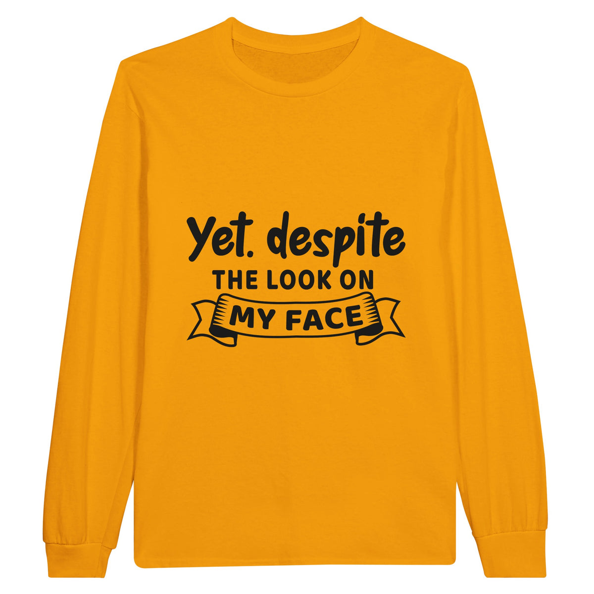 Expression Echoes - Unveiling Emotions in Cotton Canvas - Gold - Sweatshirts