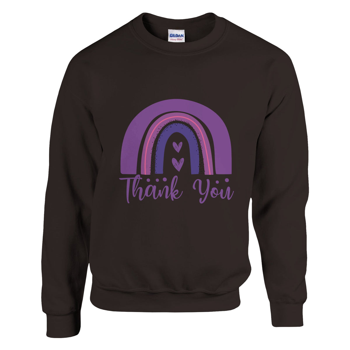 Thank You, Always - A Grateful Sweatshirt Expression - Dark Chocolate - Sweatshirt