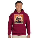 Sunset Serenity - For the Dad Who Inspires - Cardinal Red - Hoodies