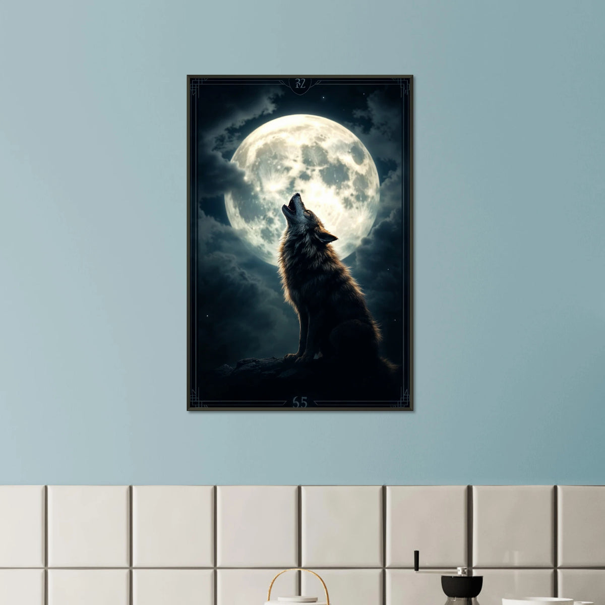 Wolf’s Call - Premium Memory Art Poster - Default Title - Metal Framed Posters
