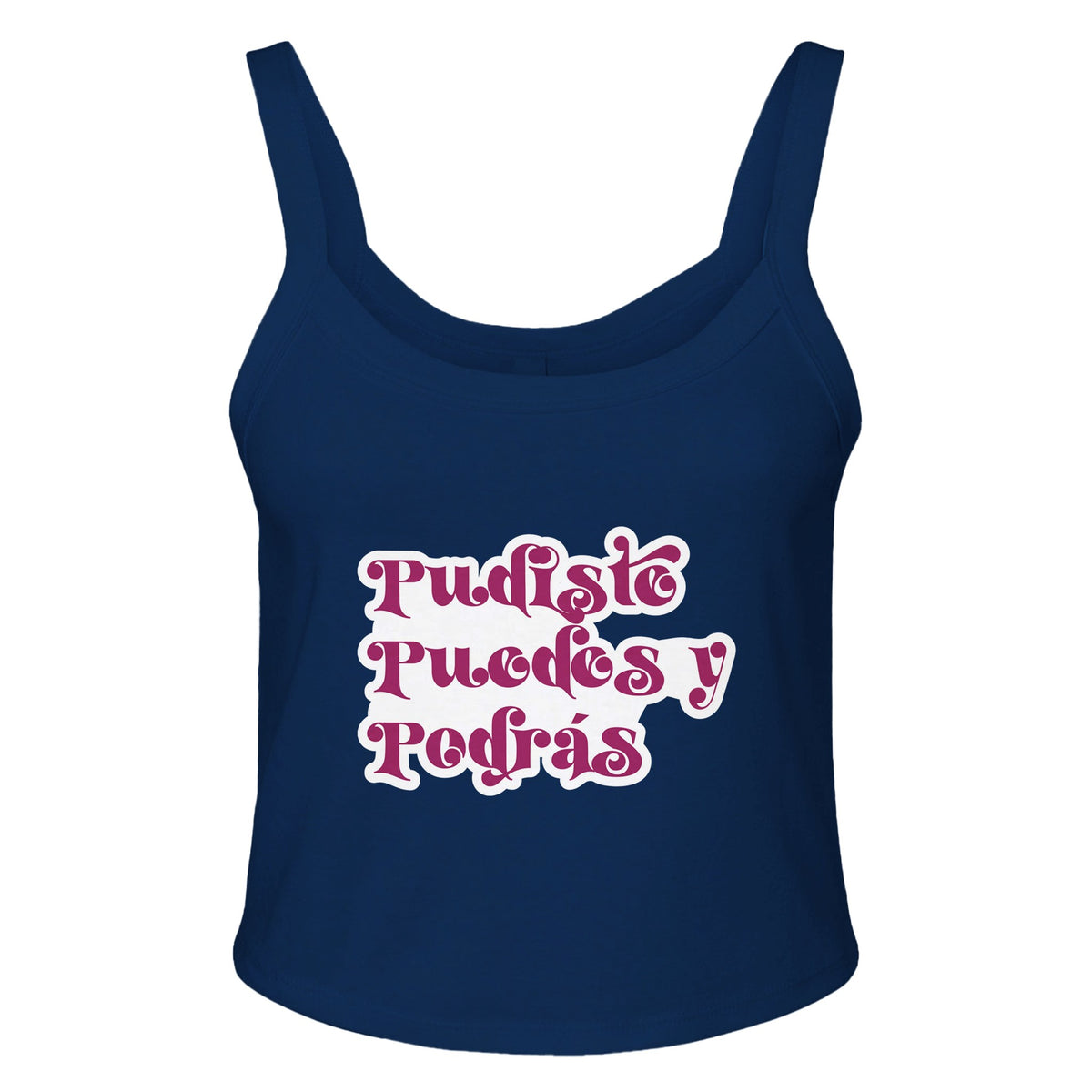 Endurance in Triumph - Pudiste Puedes Podras Apparel - solid navy blend - Tank Tops