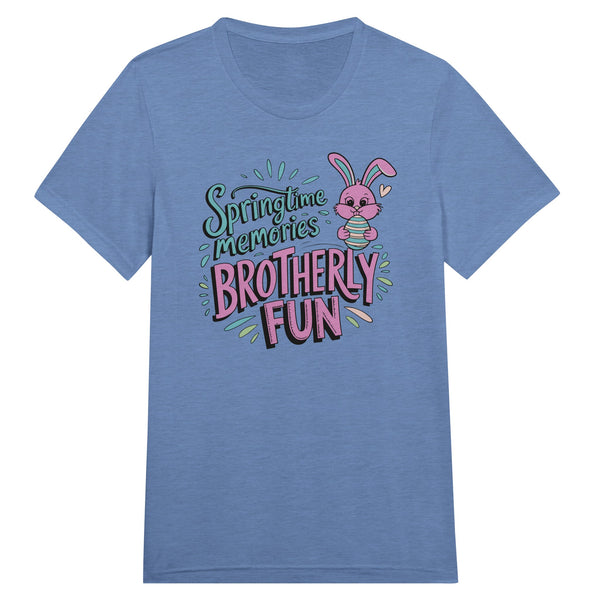 Brotherly Easter Fun – Springtime Memories T-Shirt - Blue Triblend - T-Shirt