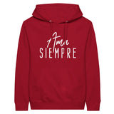 Eternal Embrace - Personalised Memories on Premium Hoodie - Red - Hoodies