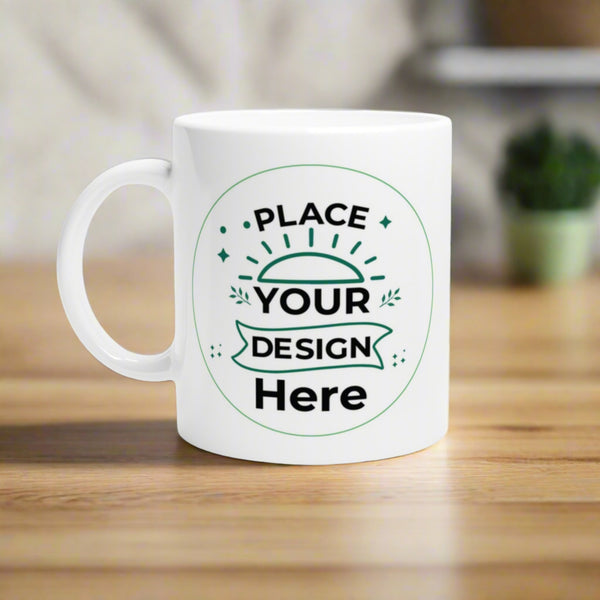 Morning Bliss - Customizable Ceramic Mug with Colored Rim - Default Title - Mugs