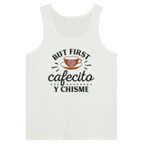 Coffee Chronicles - Begin Your Day with Chisme - White - Tank Tops