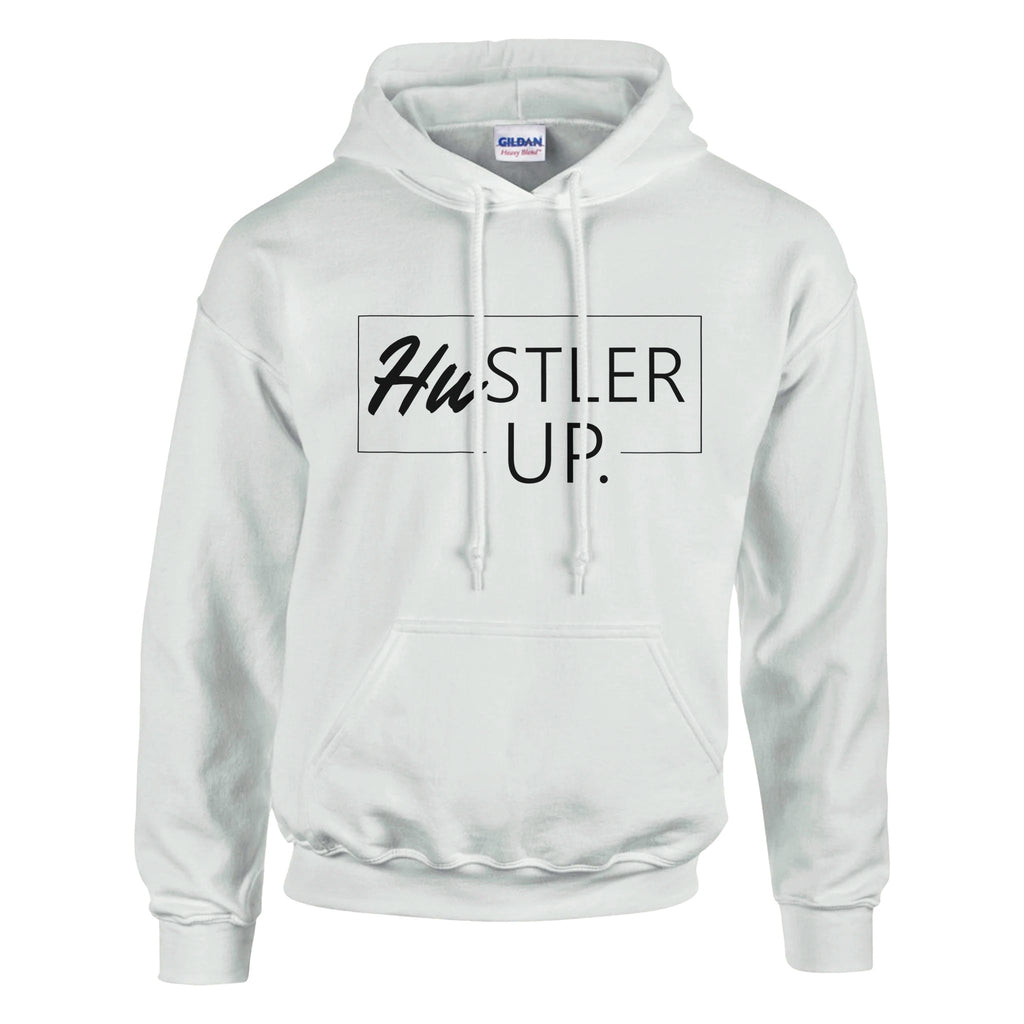 HUSTLER UP - Elevate Your Ambition - White - Hoodies