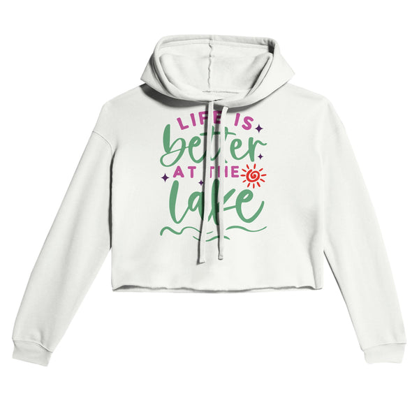 Lake Life Love - Better at the Lake Hoodie - White - Hoodies