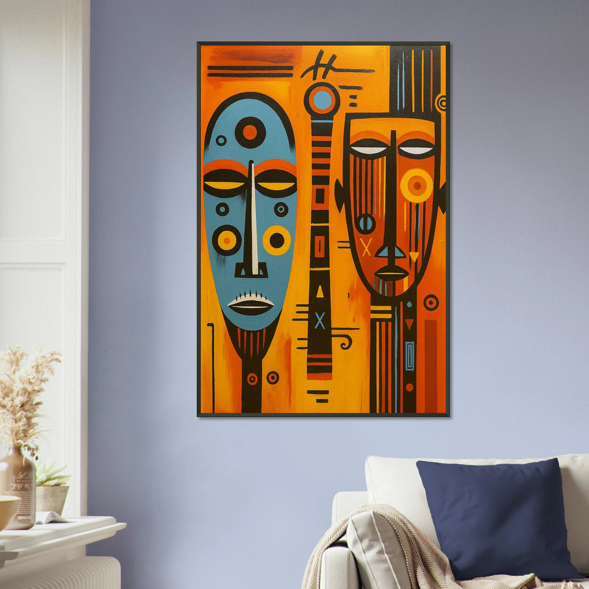 Tribal Expression – Bold Abstract Metal Framed Poster Gift - Default Title - Metal Framed Posters