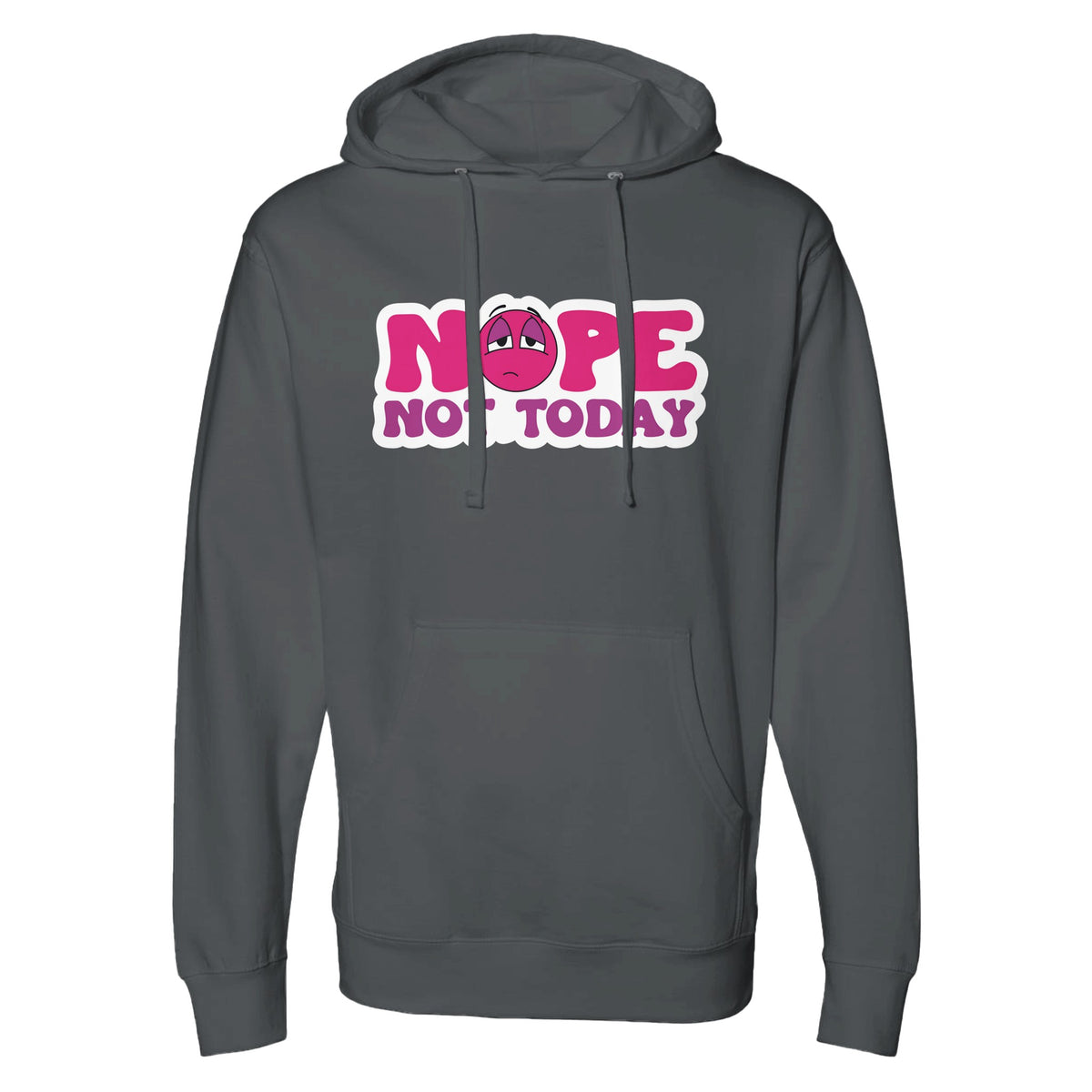 Bold Boundaries - The 'Not Today' Statement Piece - Charcoal - Hoodies