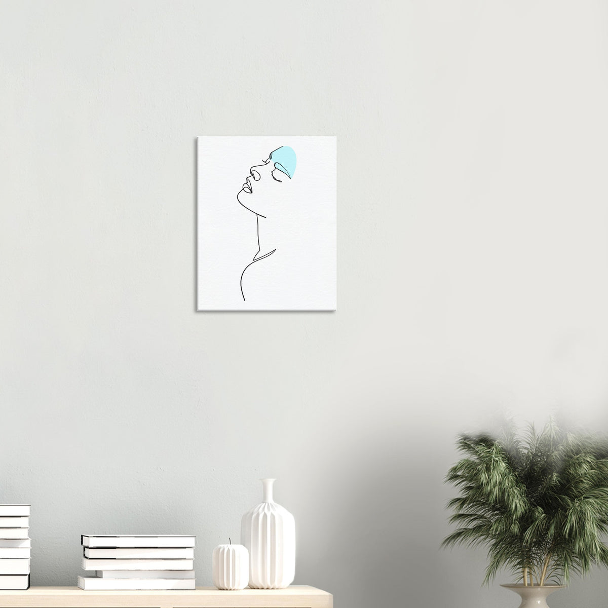 Whispers of Art - Minimalist Face Canvas - - Canvas Prints