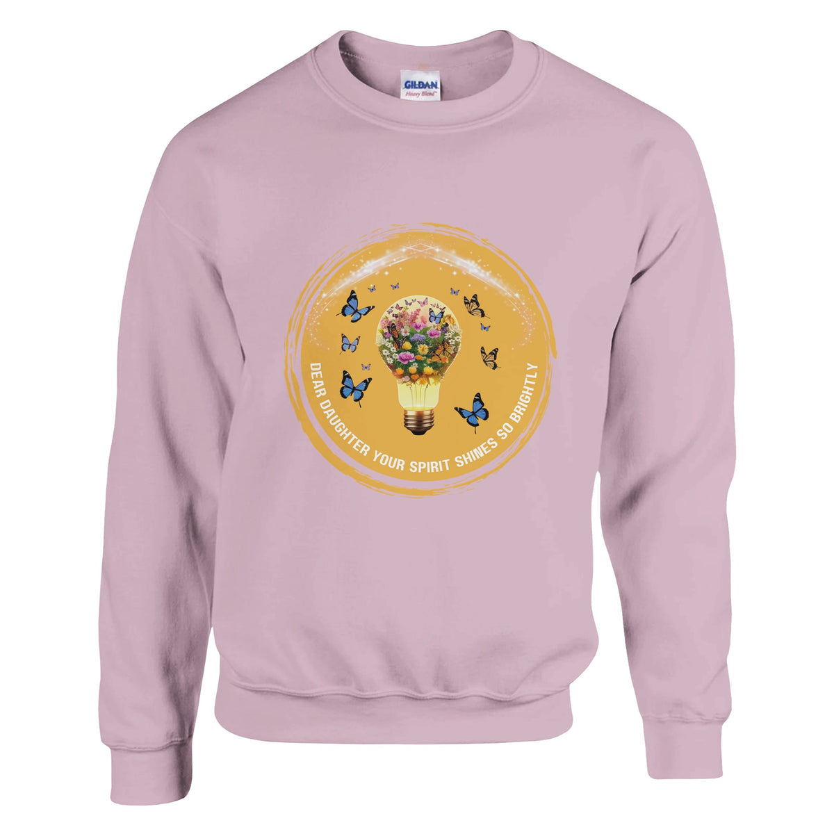 Classic Crewneck Sweatshirt for Daughter’s Love - Light Pink - Sweatshirts