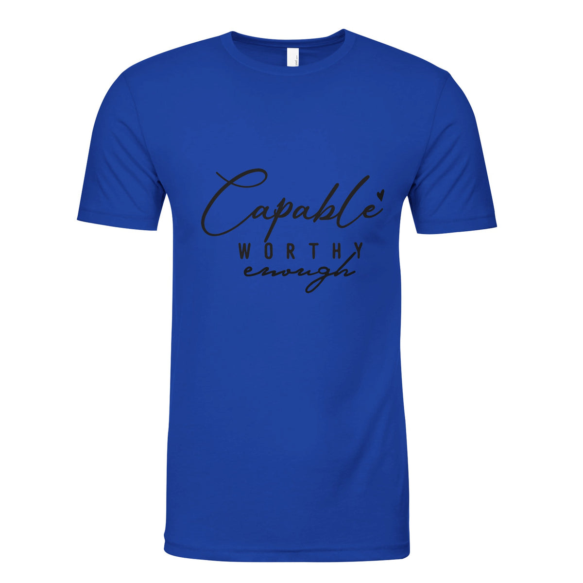 Affirmation Attire - Capable, Worthy Enough Apparel - Royal - T-shirts