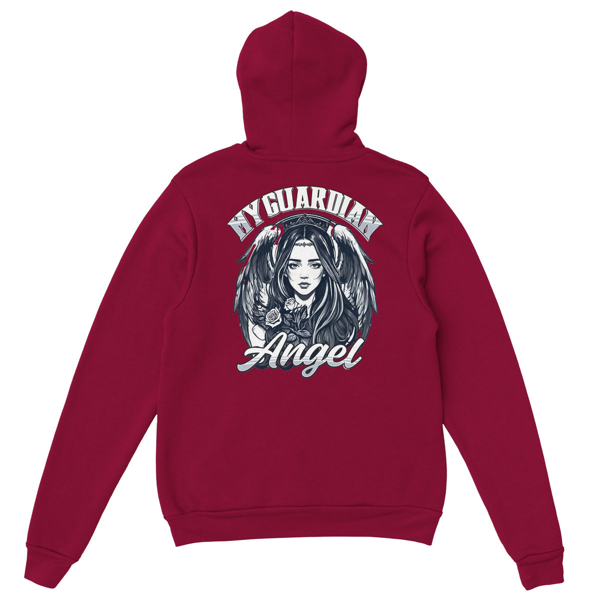 Heavenly Guardian - Angelic Embrace Pullover - Cardinal Red - Hoodies