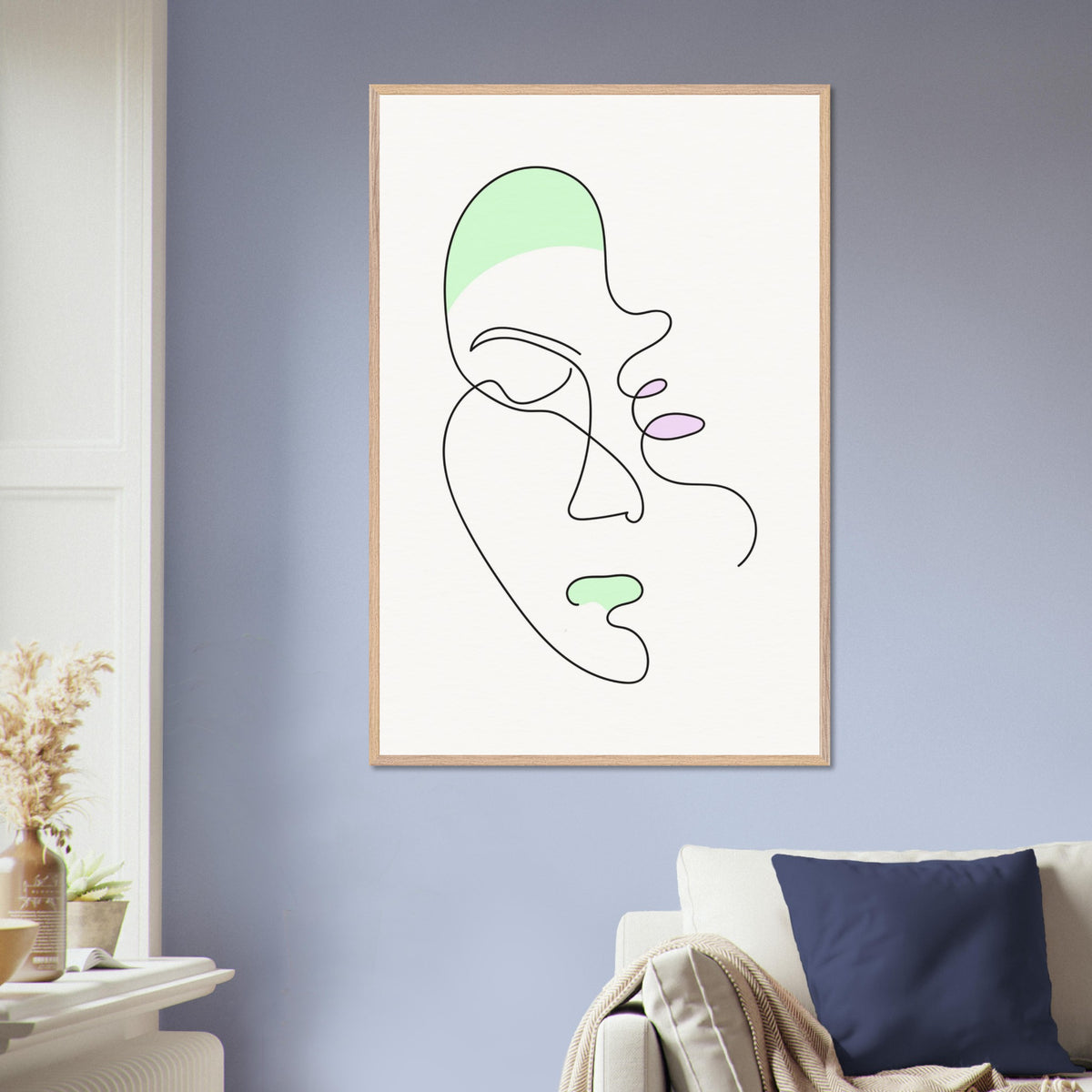 Minimalist Beauty - A Quiet Moment - 60x90 cm 24x36″ Wood frame - Wooden Framed Posters