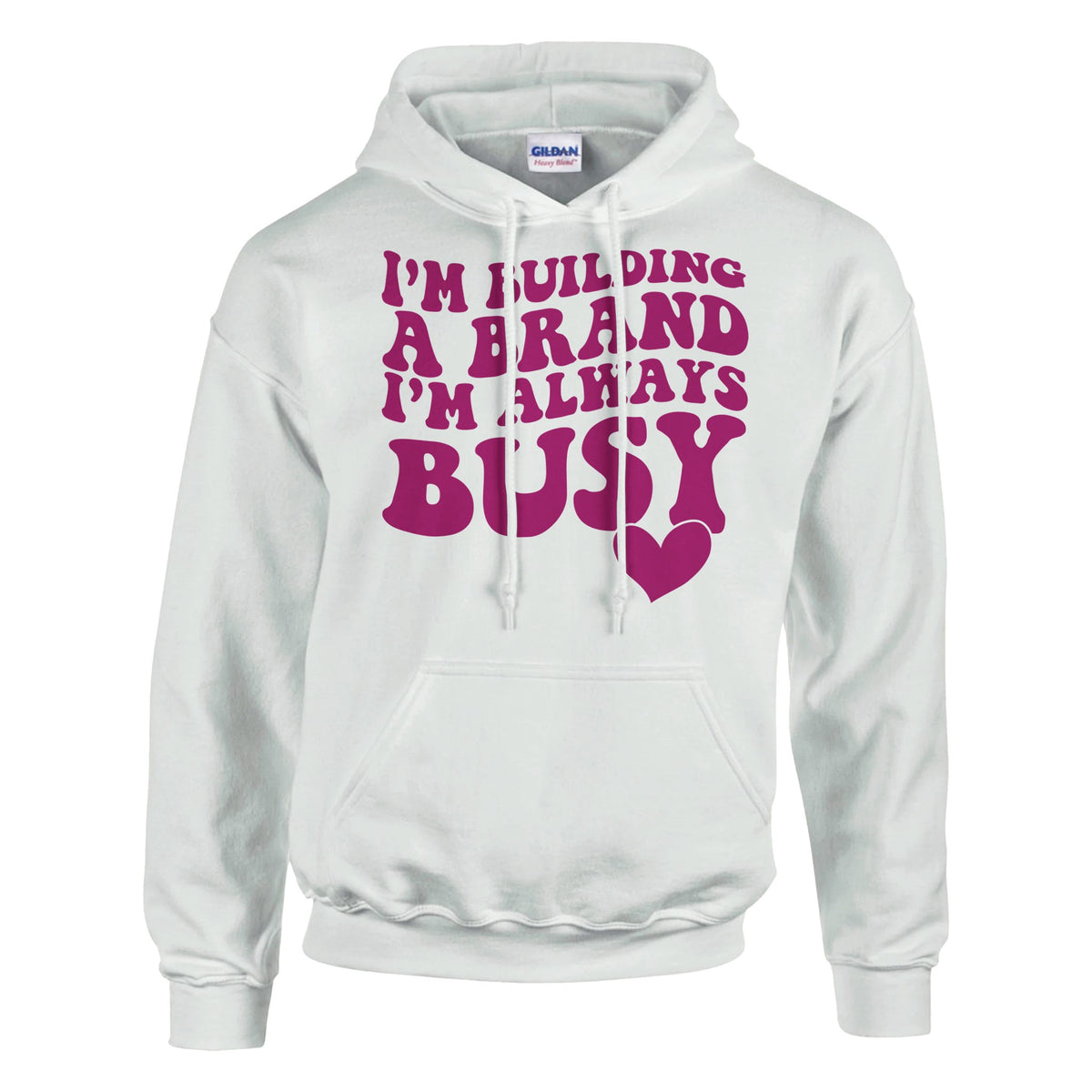 Busy Crafting Success - Wear Your Ambition with This Hoodie - White - Hoodies