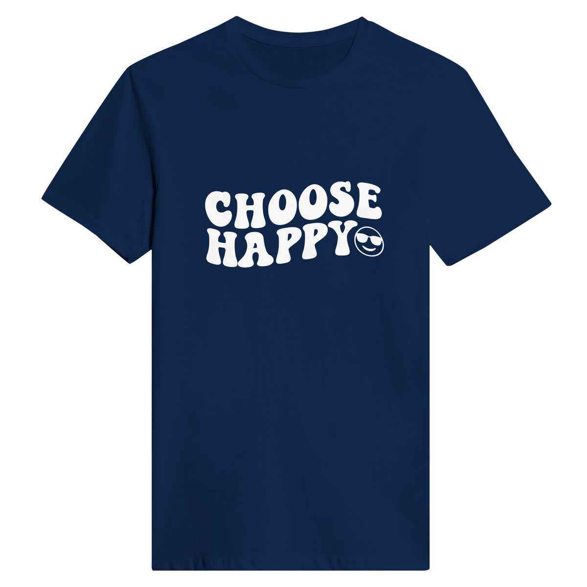 Spread Positivity - Choose Happy Vibes - Navy - T-shirts