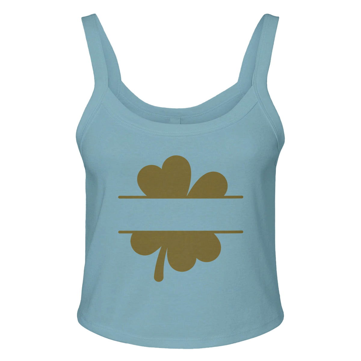 Cut Leaf - Embrace Natural Beauty - sld baby blu bln - Tank Tops