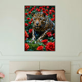 Rose Guardian - A Symphony of Wild Beauty - 60x90 cm 24x36″ - Metal Framed Posters