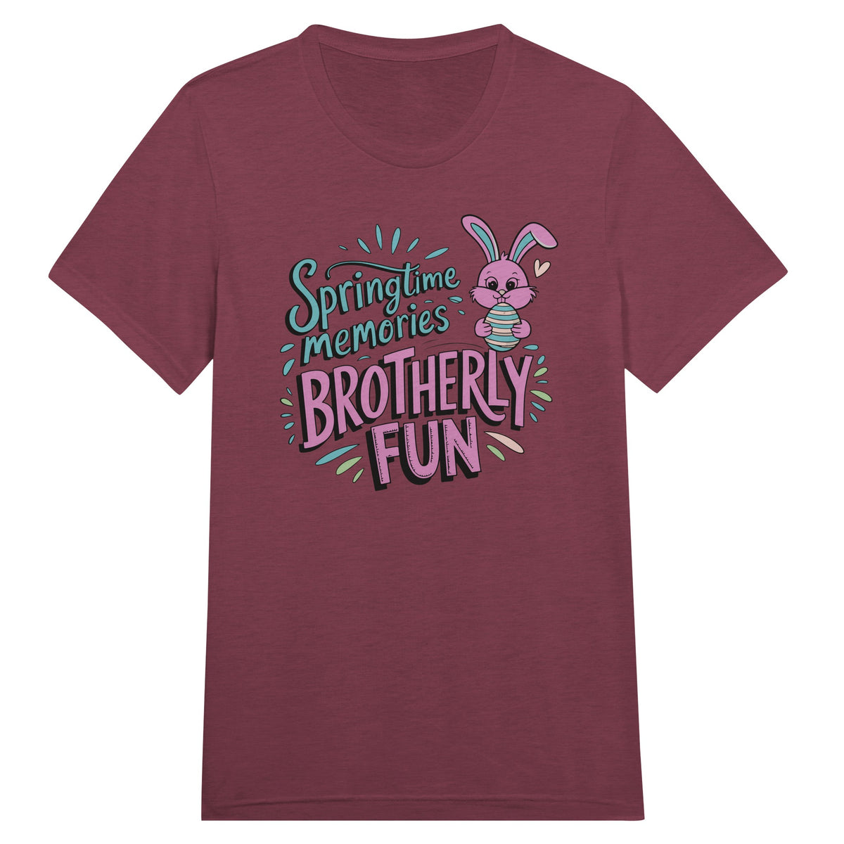 Brotherly Easter Fun – Springtime Memories T-Shirt - Cardinal Triblend - T-Shirt