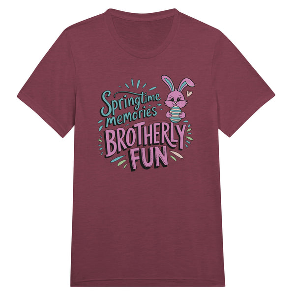 Brotherly Easter Fun – Springtime Memories T-Shirt - Cardinal Triblend - T-Shirt