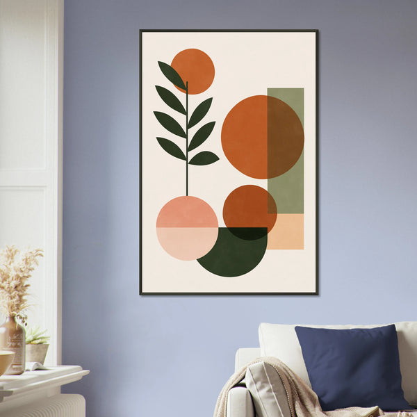 Gift Balance – Boho Geometric Metal Framed Poster - - Metal Framed Posters