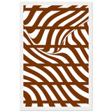 Flowing Lines - Contemporary Wall Art - 28x43 cm XL (11x17″) White frame - Wooden Framed Posters