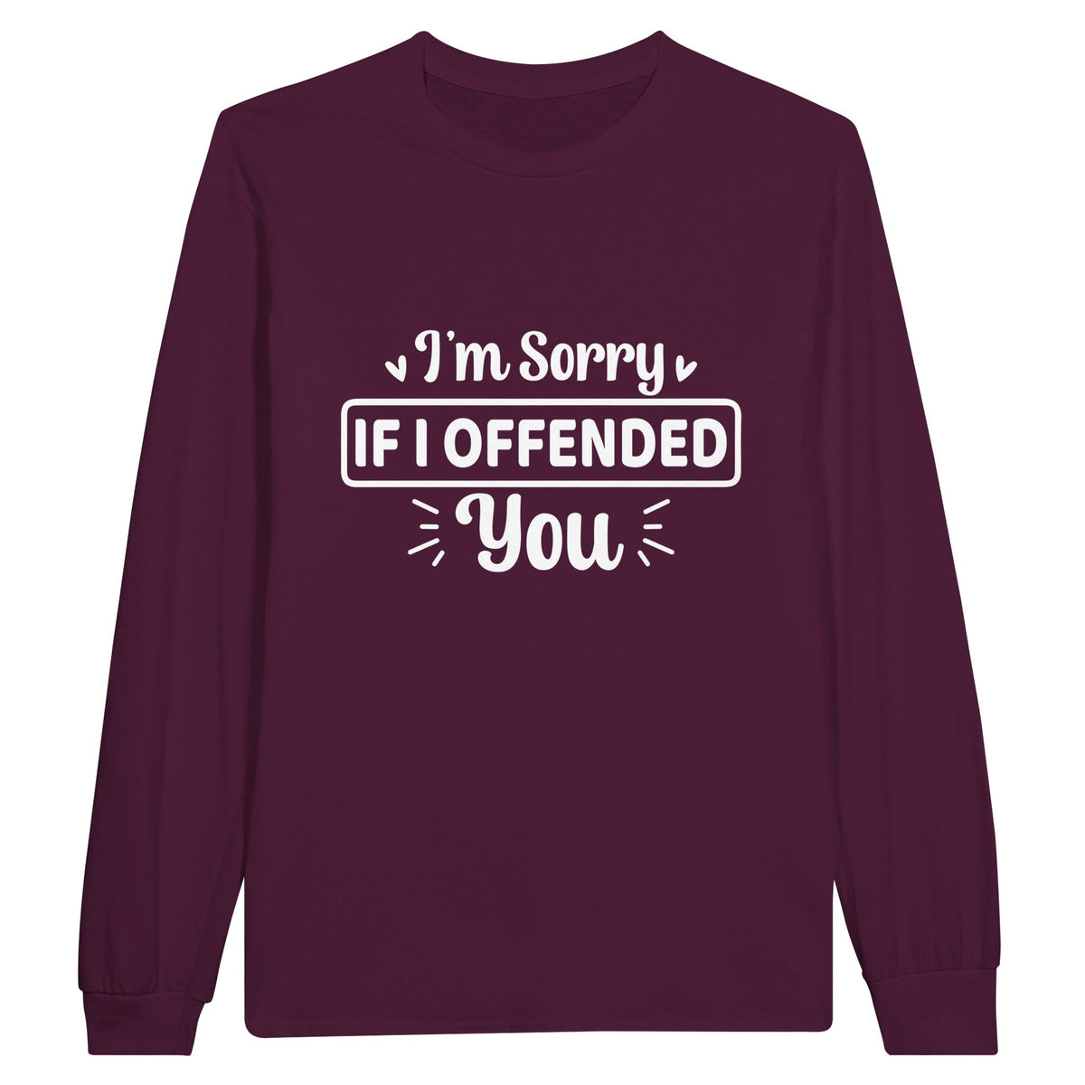 Forgiveness Fabricated - Expressing Apology in Style - Maroon - Sweatshirts