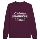 Forgiveness Fabricated - Expressing Apology in Style - Maroon - Sweatshirts