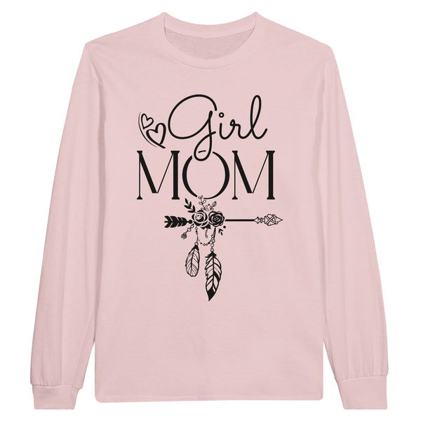 Mom's Girl Gang - Join the Tribe with Our Stylish Sweatshirt - Light Pink - Print Material