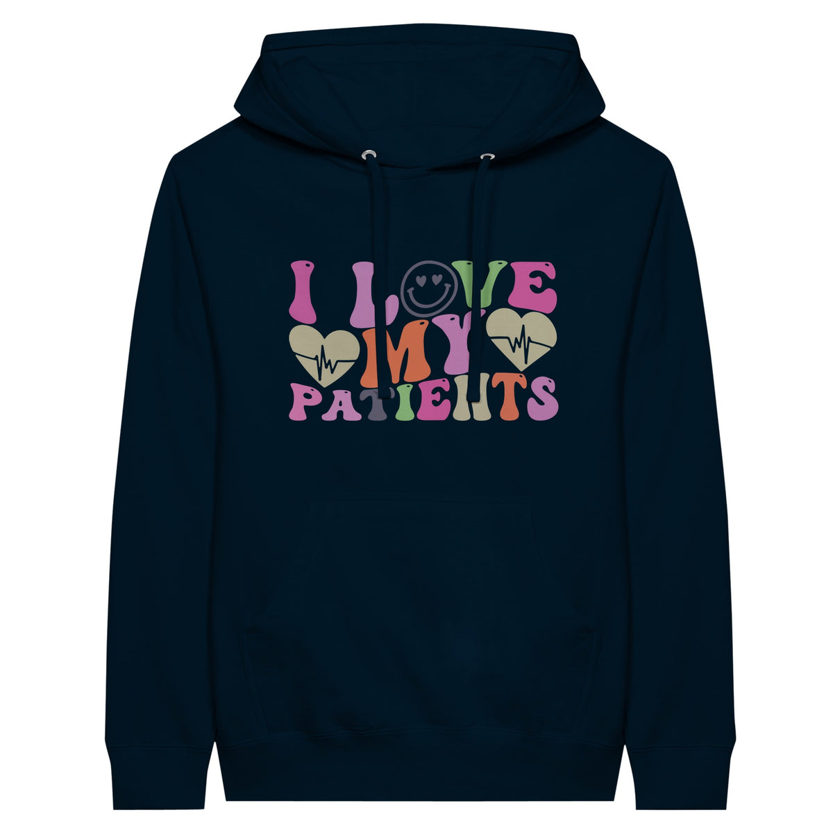 Embrace Your Passion - I Love My Patients - Navy - Hoodies