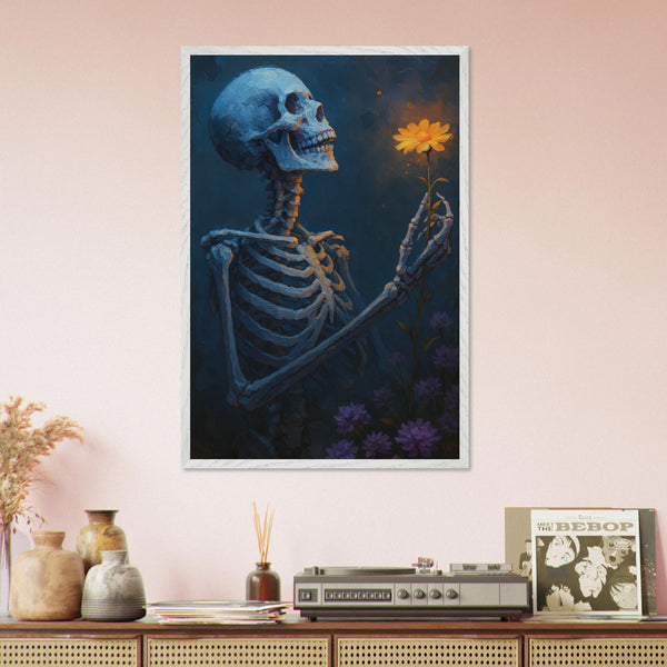 Life & Death Art Print – Philosophical Wooden Frame Poster - - Wooden Framed Posters