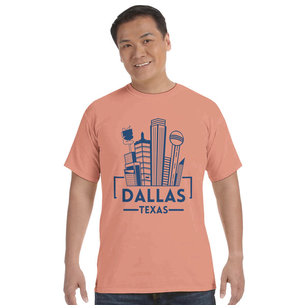 Dallas Skyline - Urban Elegance Captured - terracota - T-shirts