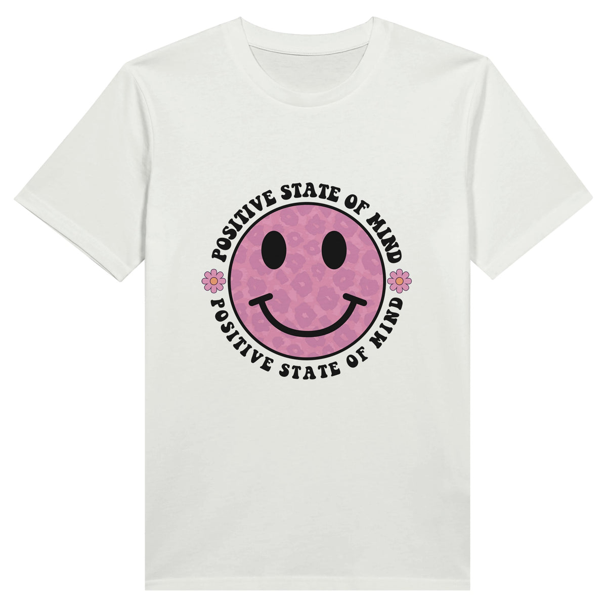 Sunshine on Cotton - Positive State of Mind T-Shirt - White - Print Material